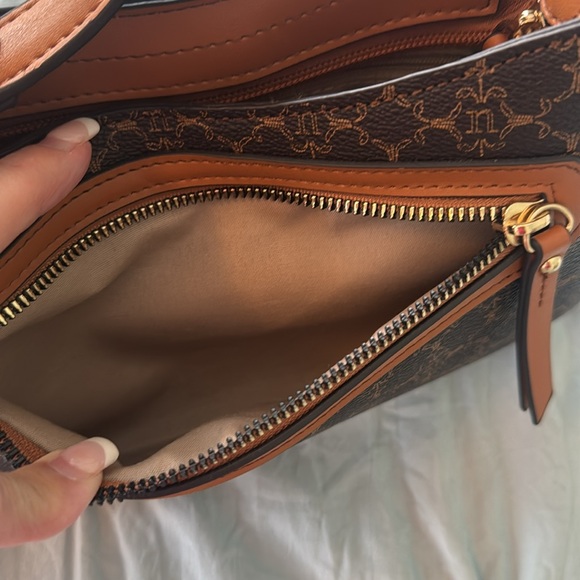 Nannette Lepore Signature Brown and Tan Shoulder Bag Timeless Design - Picture 5 of 9